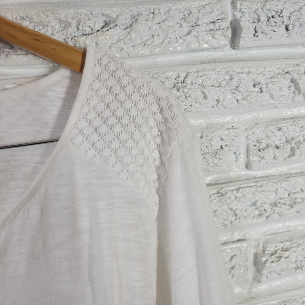 Style & Co Women's 3X Top White 100% Cotton 3/4 Bell Sleeve Pullover WHI38E - Picture 7 of 12